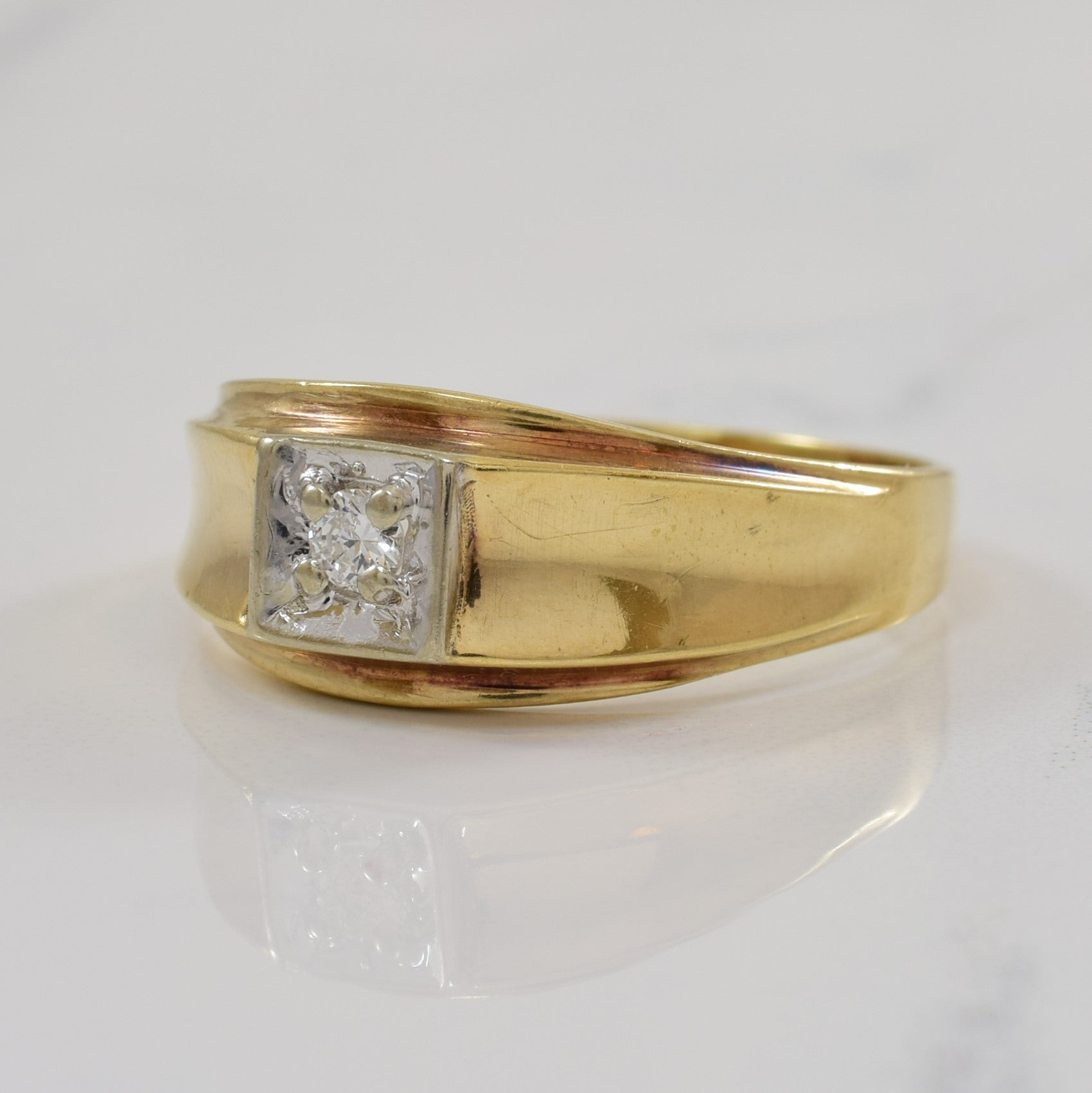 Tapered Diamond Ring | 0.08ct | SZ 12.5 |