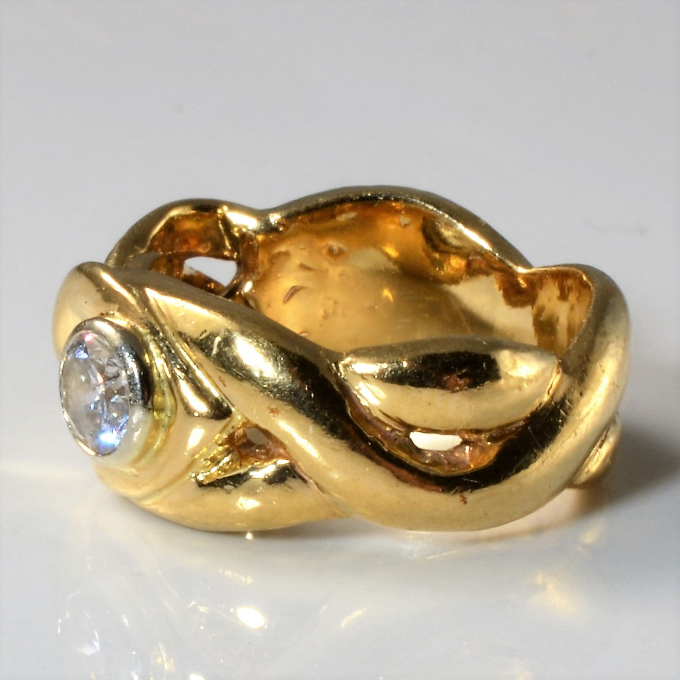 Braided Bezel Set Diamond Ring | 0.44ct | SZ 7.25 |