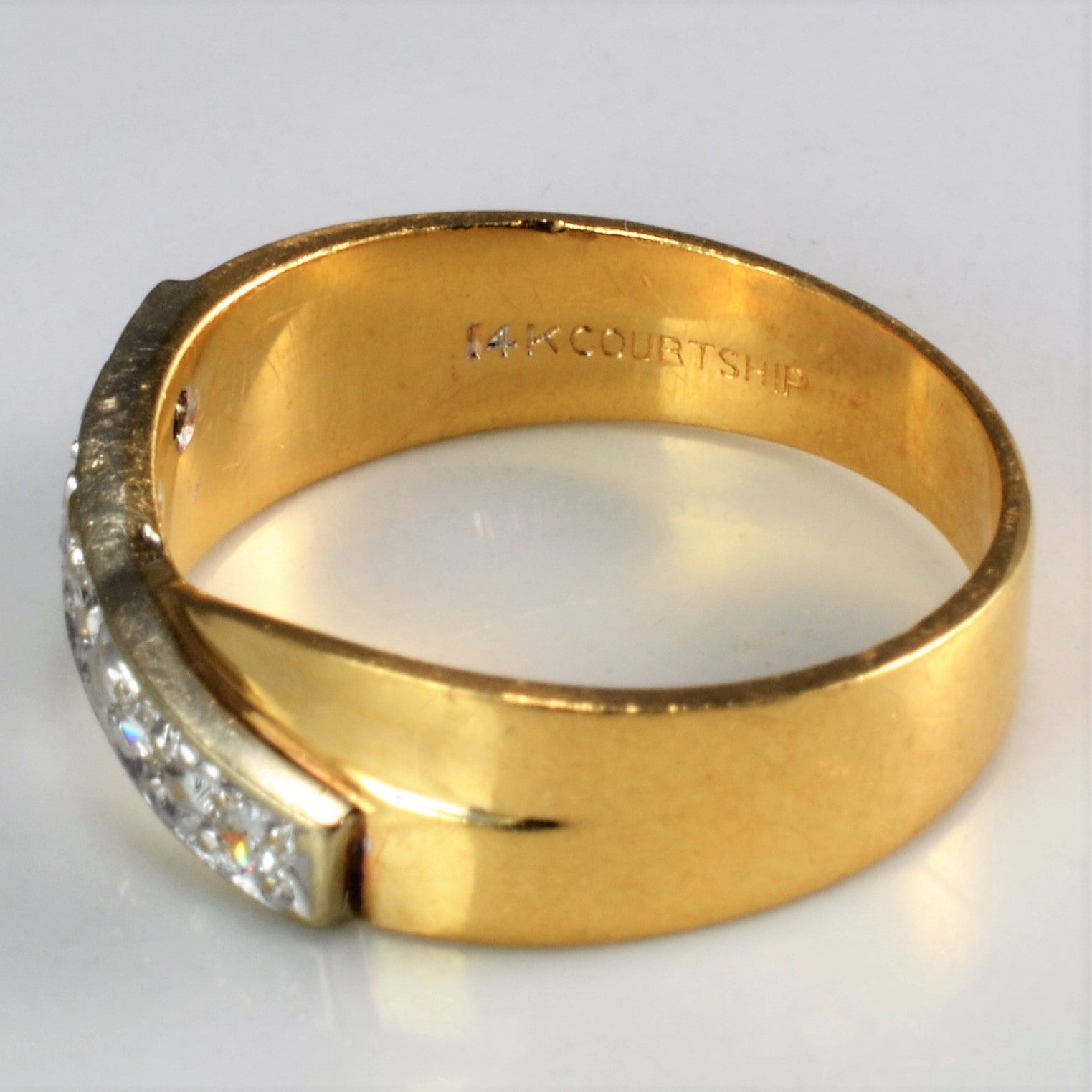 Crossover Diamond Promise Ring | 0.12 ctw, SZ 6.5 |