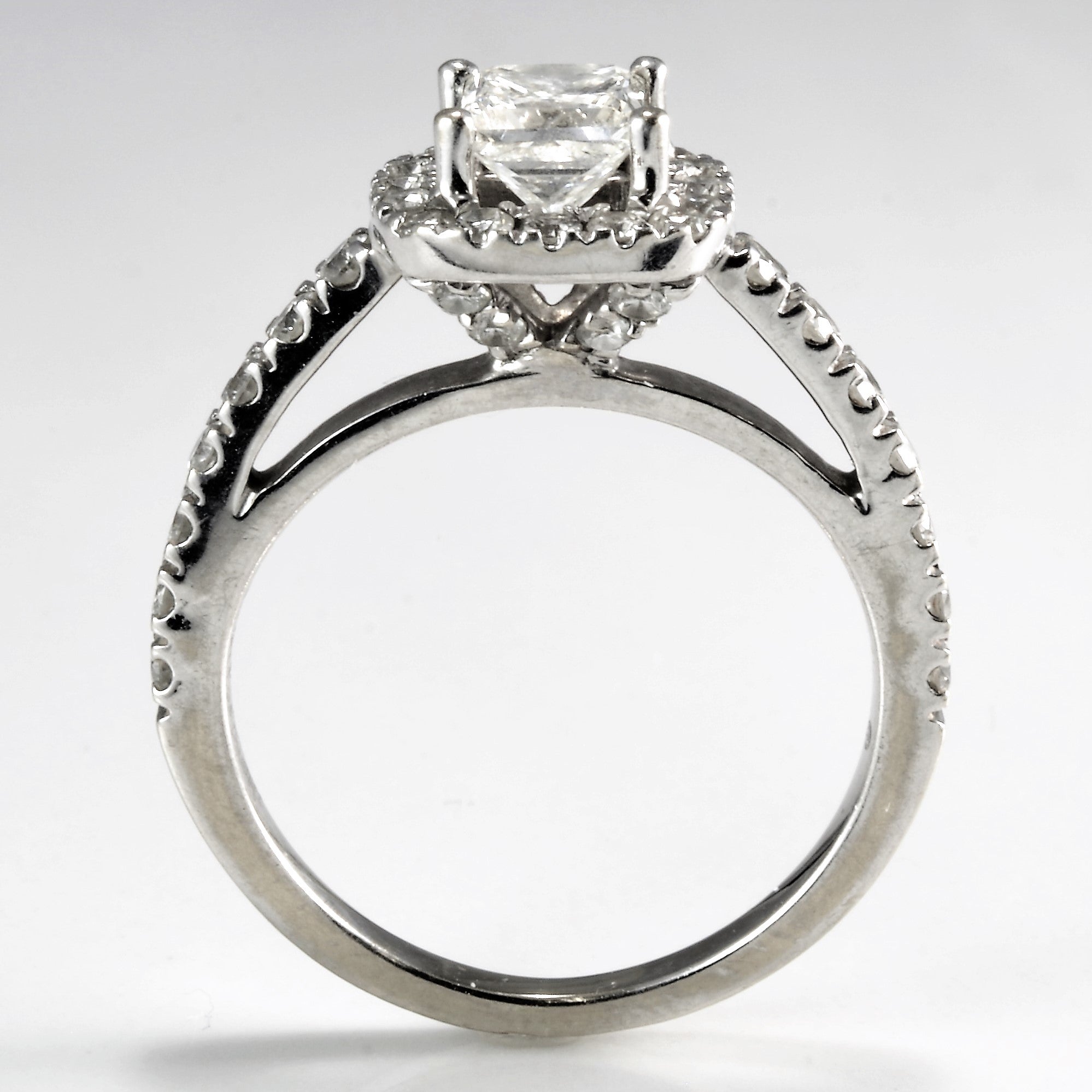 Elegant Halo Diamond Engagement Ring | 1.15 ctw, SZ 5.75 |