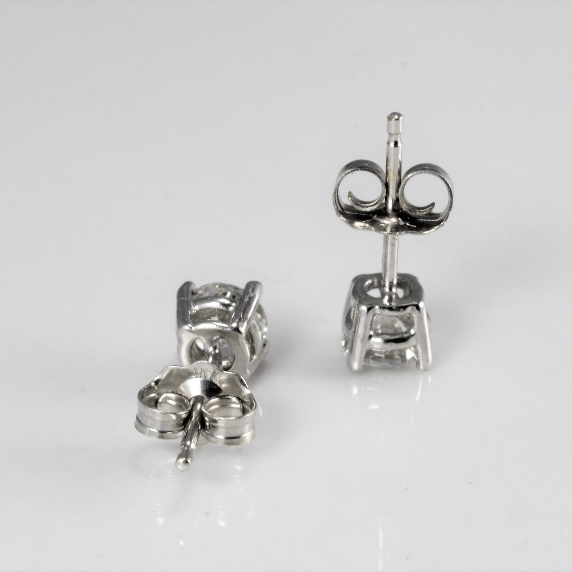 Prong Set Diamond Stud Earrings | 0.58 ctw |
