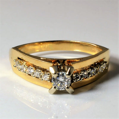 Tapered Shank Diamond Ring | 0.43ctw | SZ 8.25 |