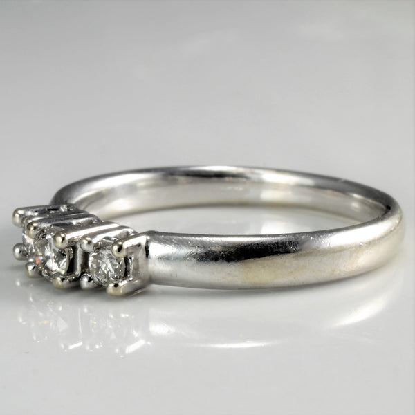 Three Stone Diamond Ladies Ring | 0.16 ctw, SZ 7 |