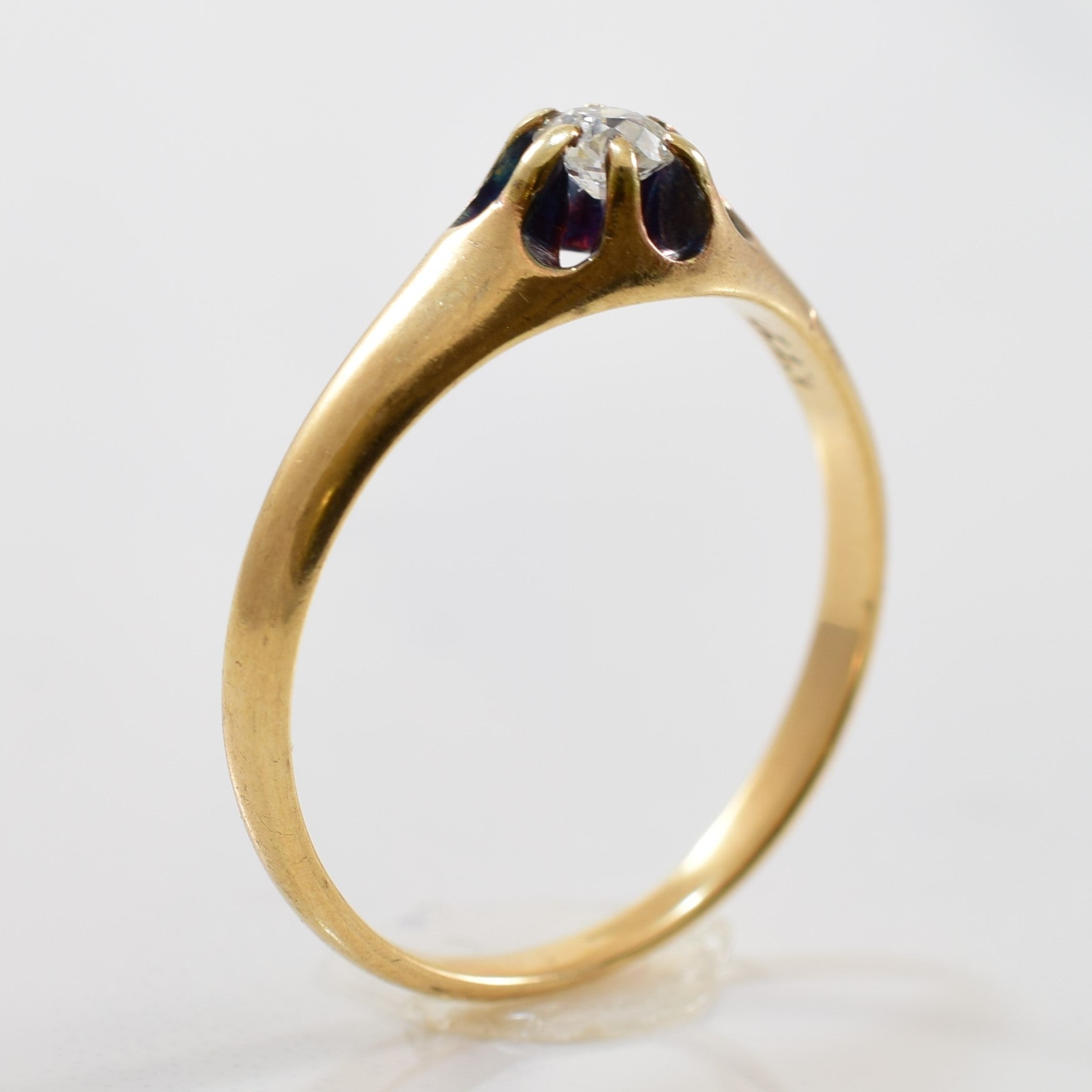 Early 1900s Diamond Solitaire Ring | 0.12ct | SZ 6 |
