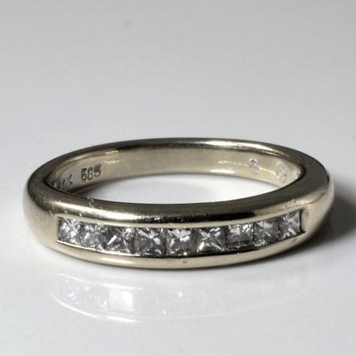 Channel Set Princess Diamond Band | 0.32ctw | SZ 4.5 |