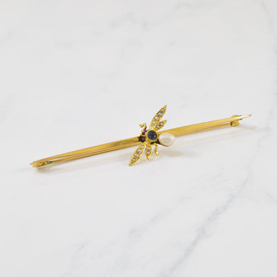 Art Nouveau Critter Brooch | 0.80ctw, 0.15ct |