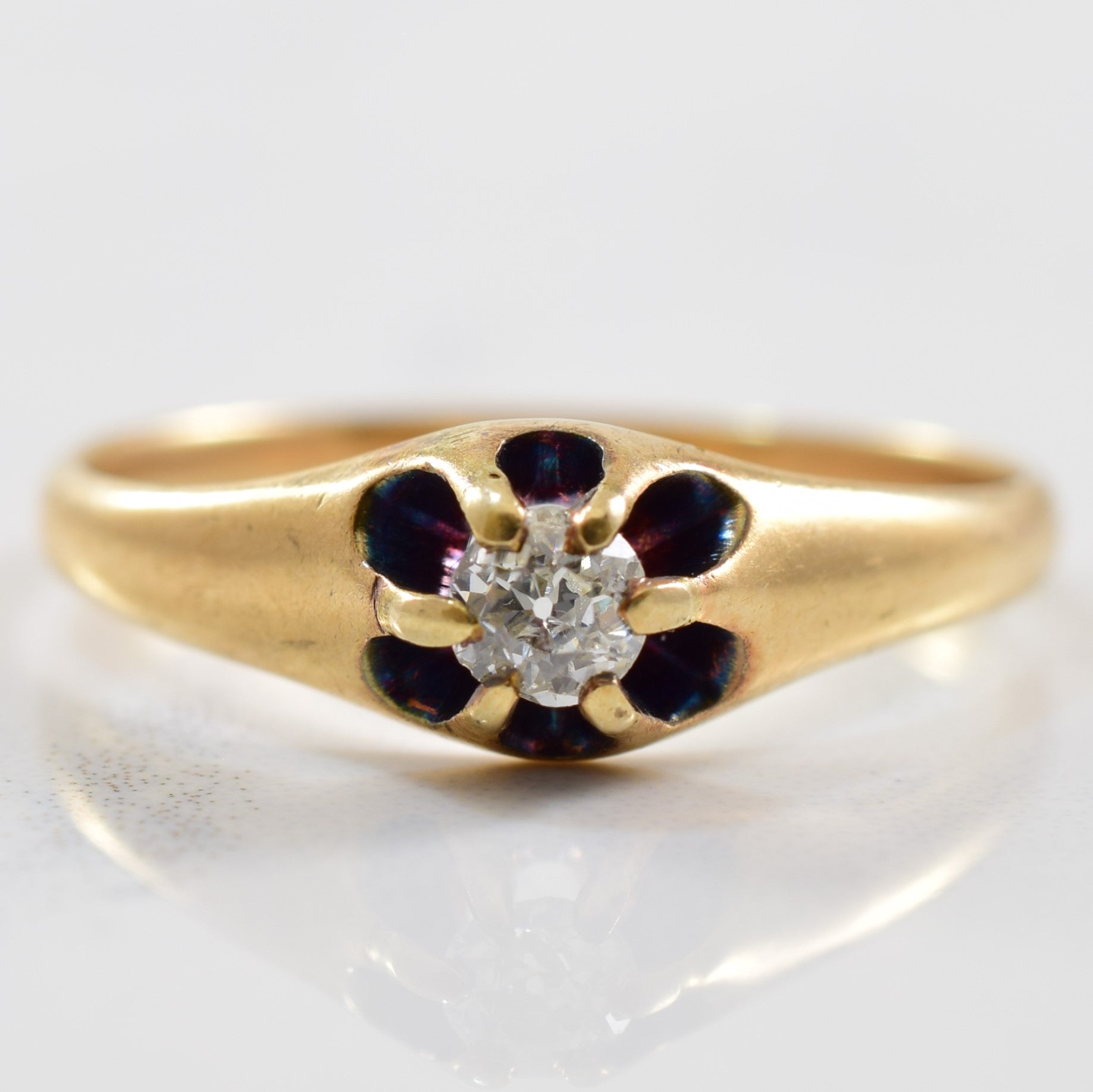 Early 1900s Diamond Solitaire Ring | 0.12ct | SZ 6 |