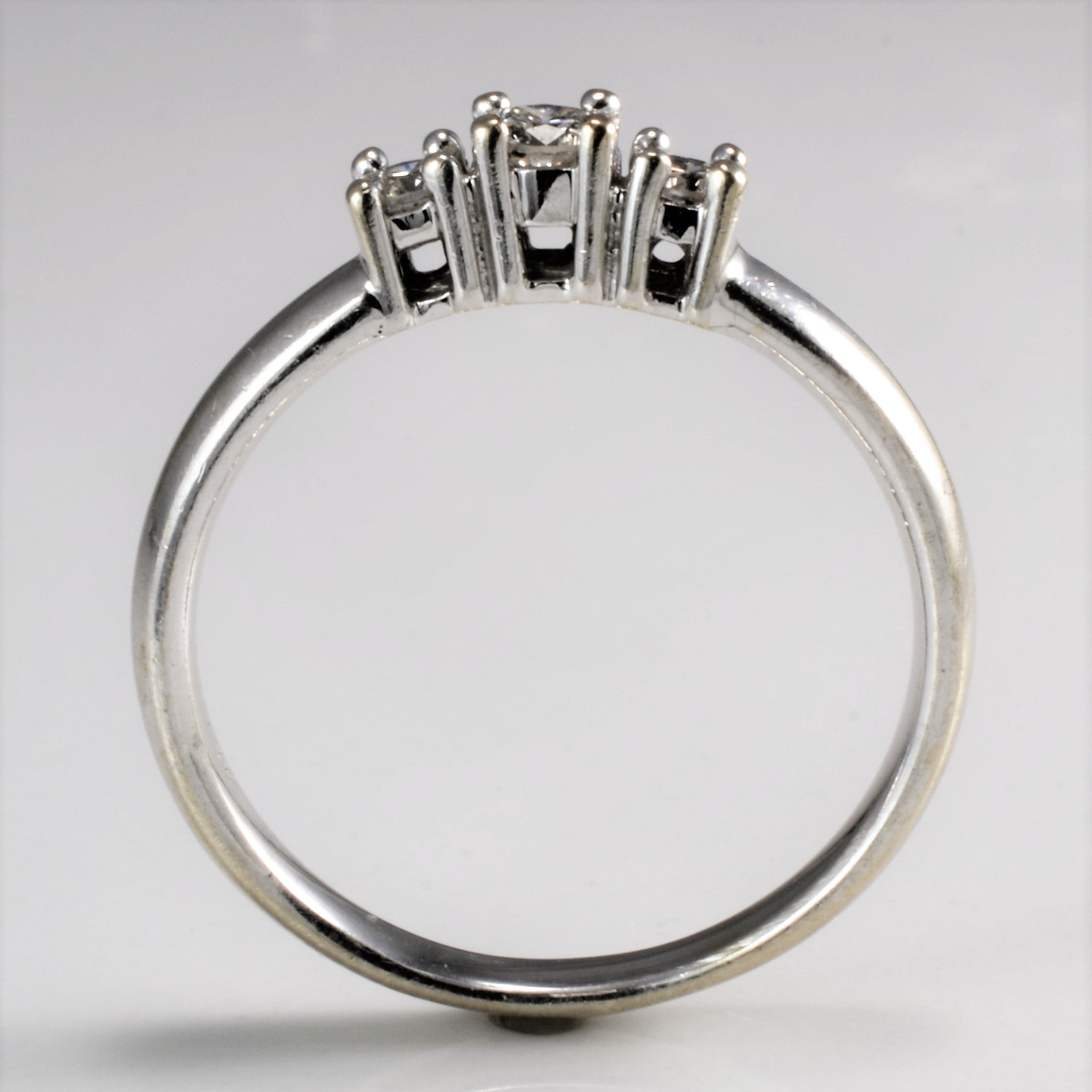 Three Stone Diamond Ladies Ring | 0.16 ctw, SZ 7 |