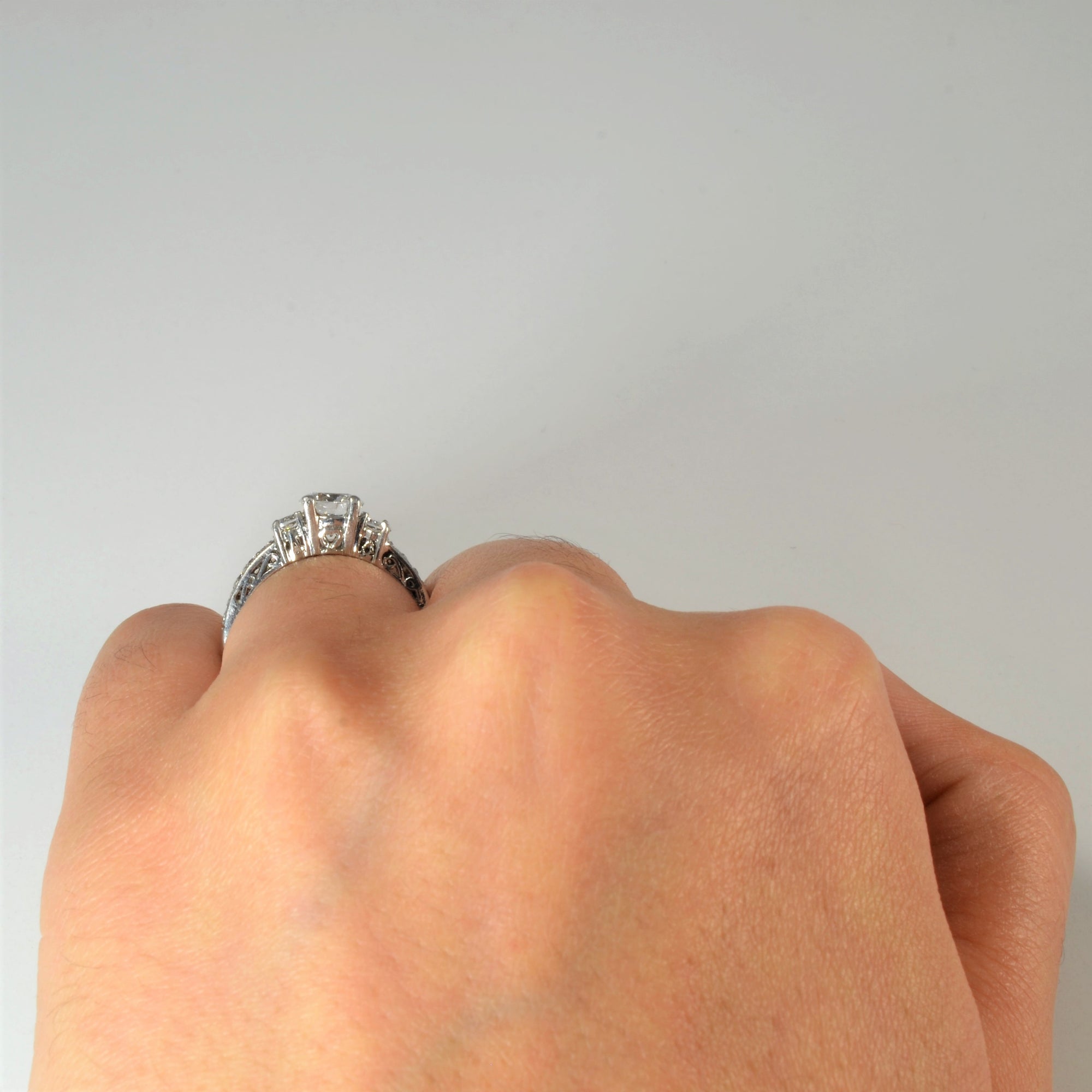 Three Stone Diamond Engagement Ring | 1.16ctw | SZ 5.5 |