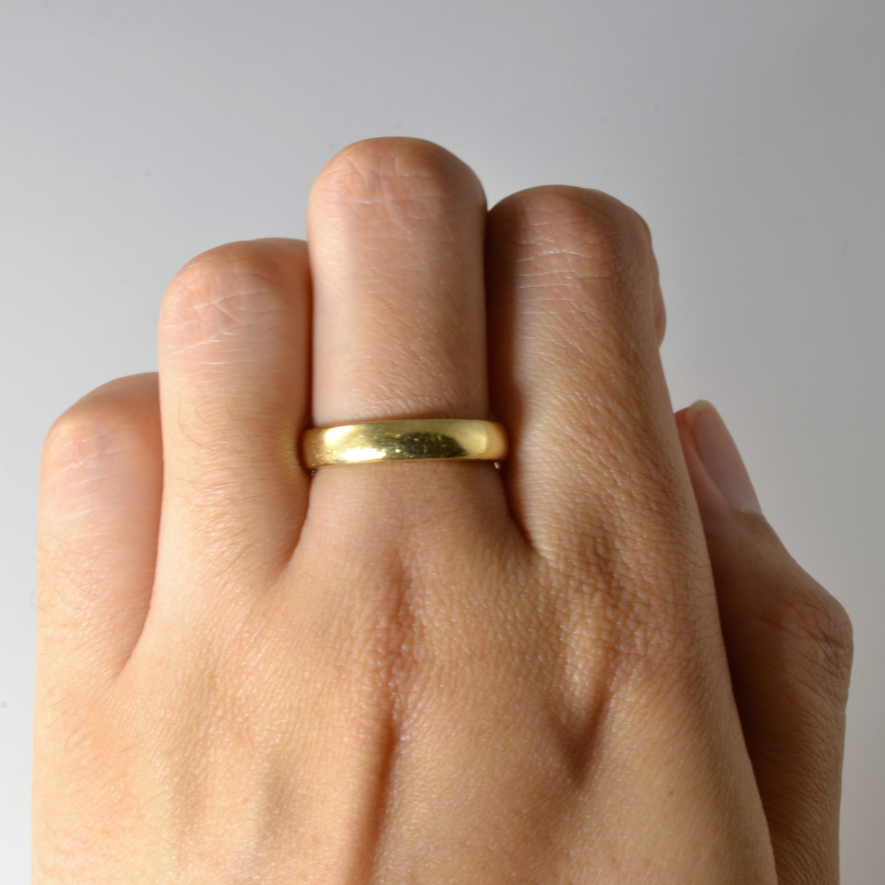 Birks' Mid Century Yellow Gold Band | SZ 6.75 |