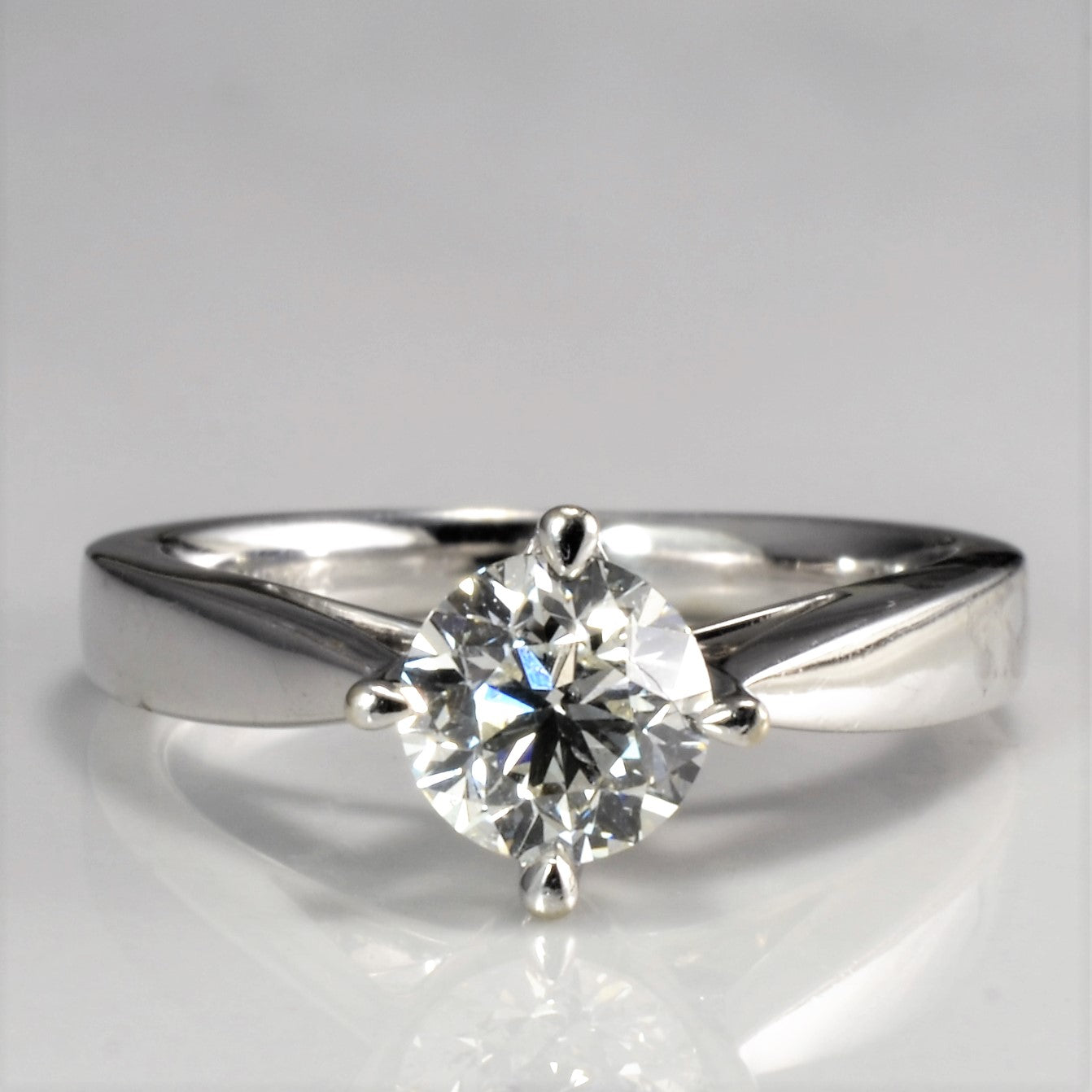 East West Solitaire Canadian Diamond Engagement Ring | 1.00 ct | SI1, H | SZ 5.5 |