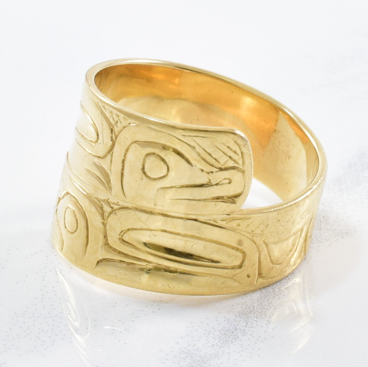 Indigenous Bear Art Bypass Ring | SZ 7.25 |