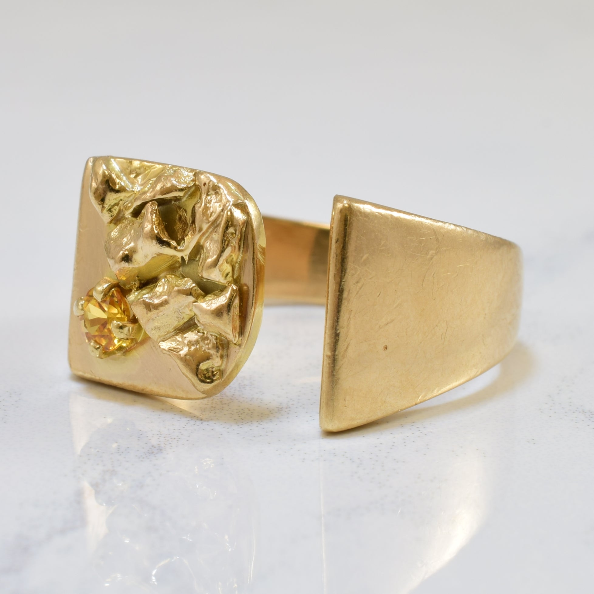 Split Shank Citrine Ring | 0.12ct | SZ 9.5 |