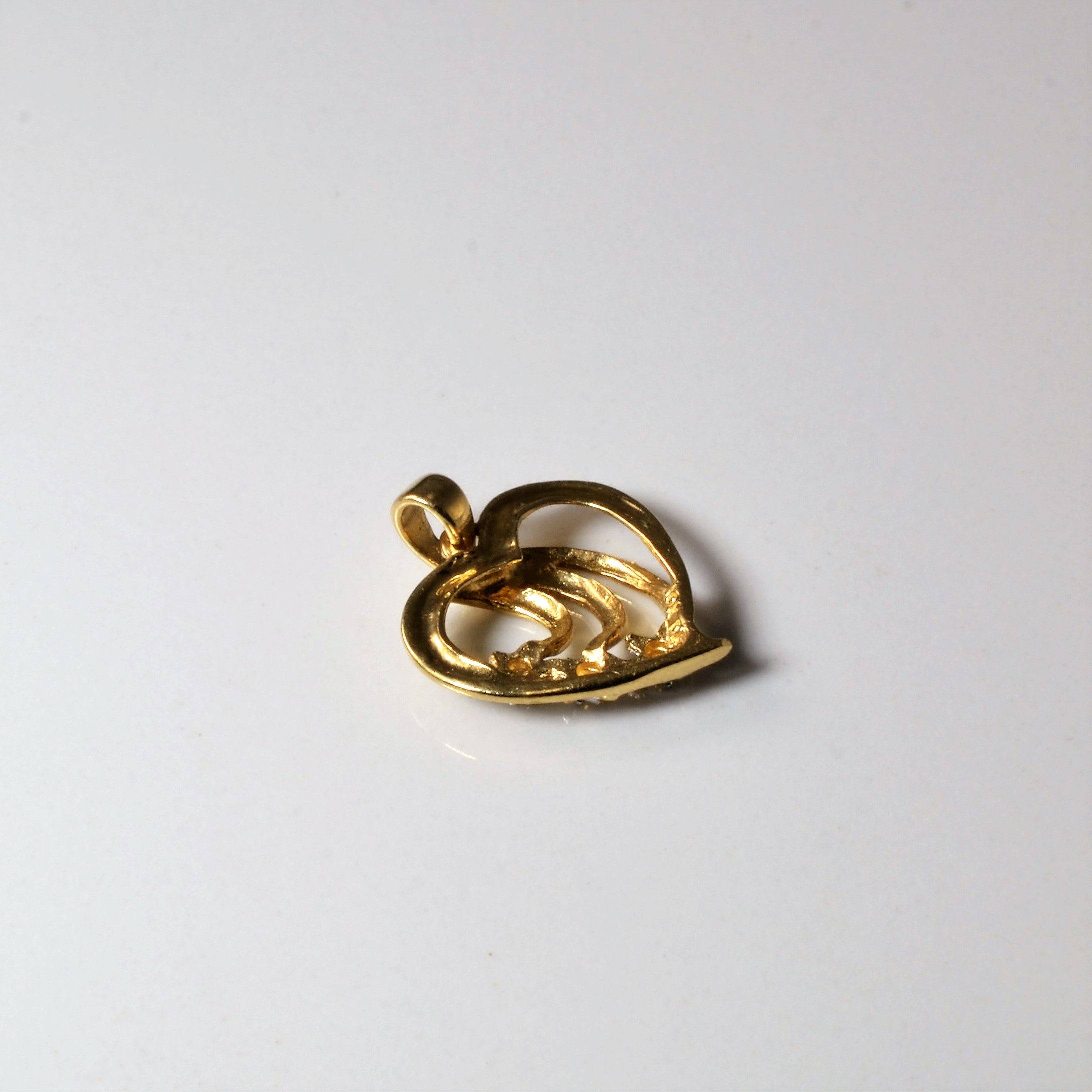 Diamond Flare Heart Pendant | 0.015ctw |