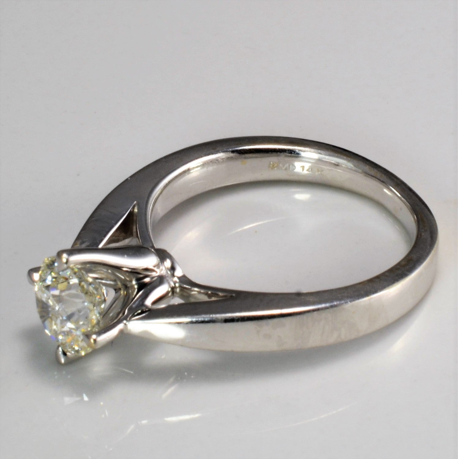 East West Solitaire Canadian Diamond Engagement Ring | 1.00 ct | SI1, H | SZ 5.5 |