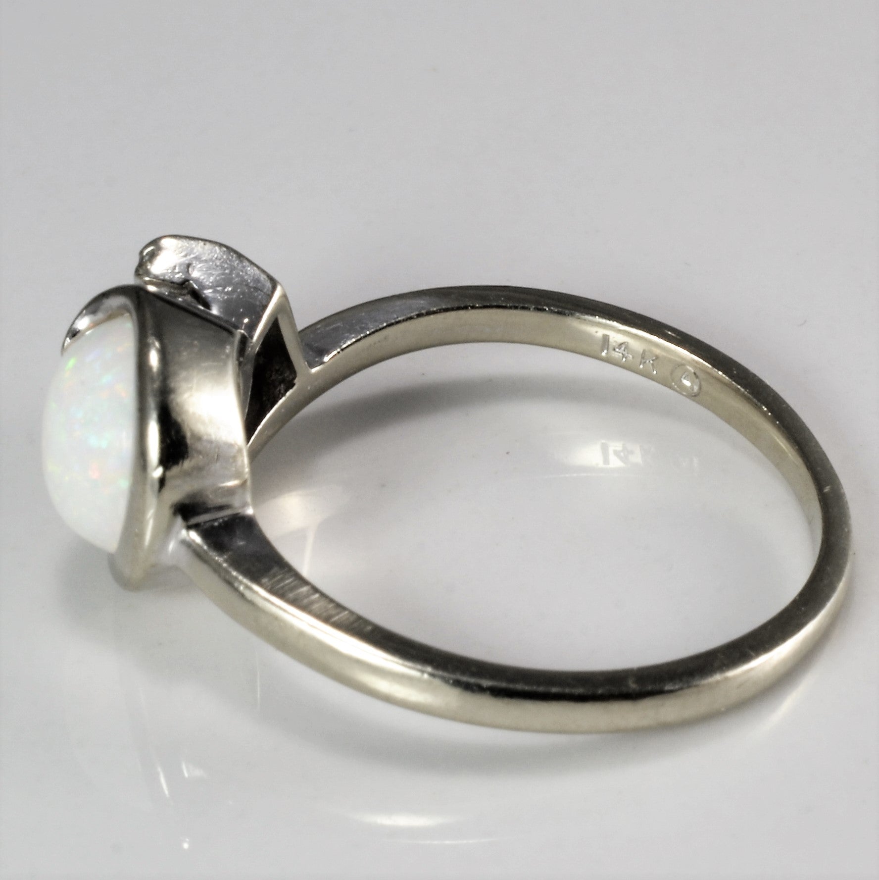 Bypass Opal & Diamond Ring | 0.03 ctw, SZ 7 |