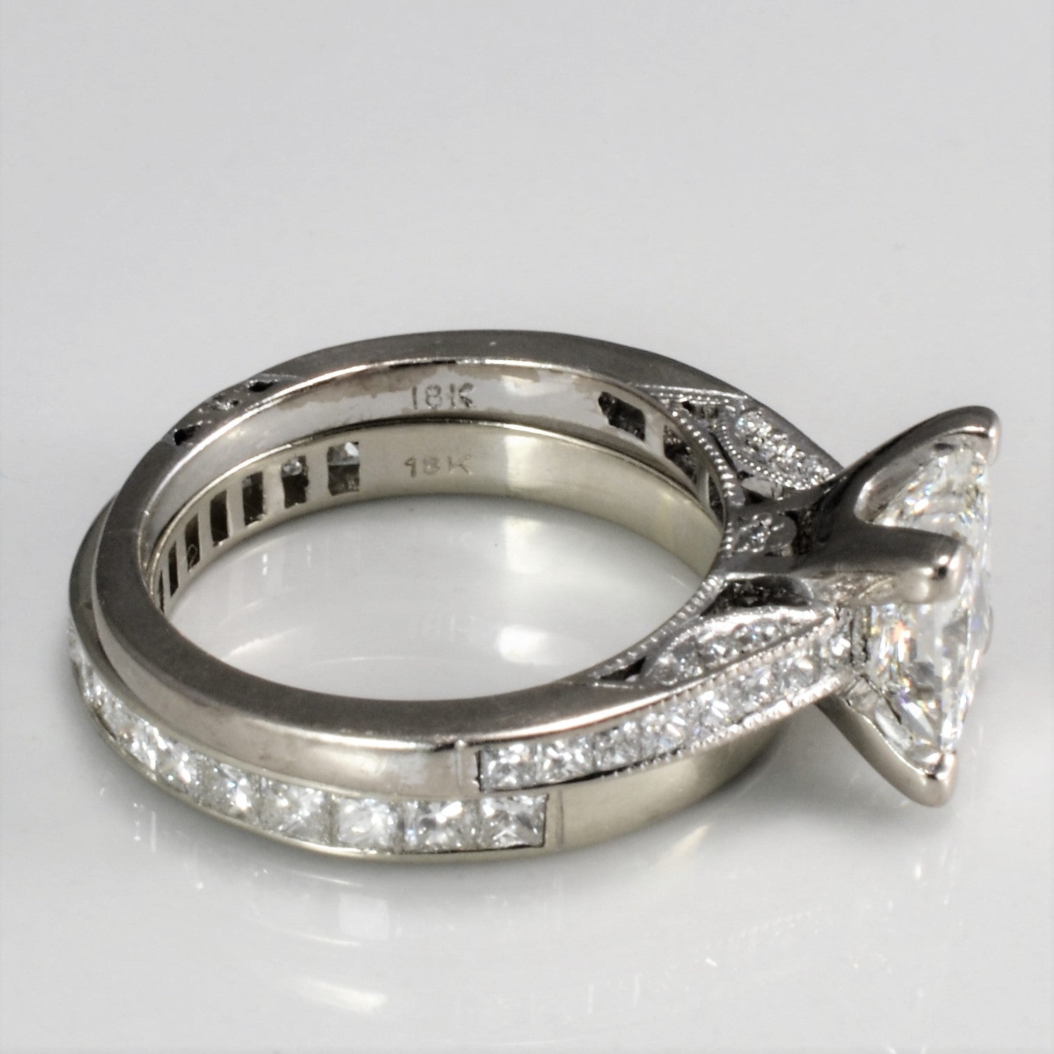 'Tacori' Cathedral Princess Diamond Wedding Set | 2.82 ctw, SZ 4.75 |