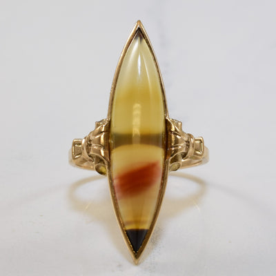 Marquise Agate Ring | 5.50ct | SZ 6 |