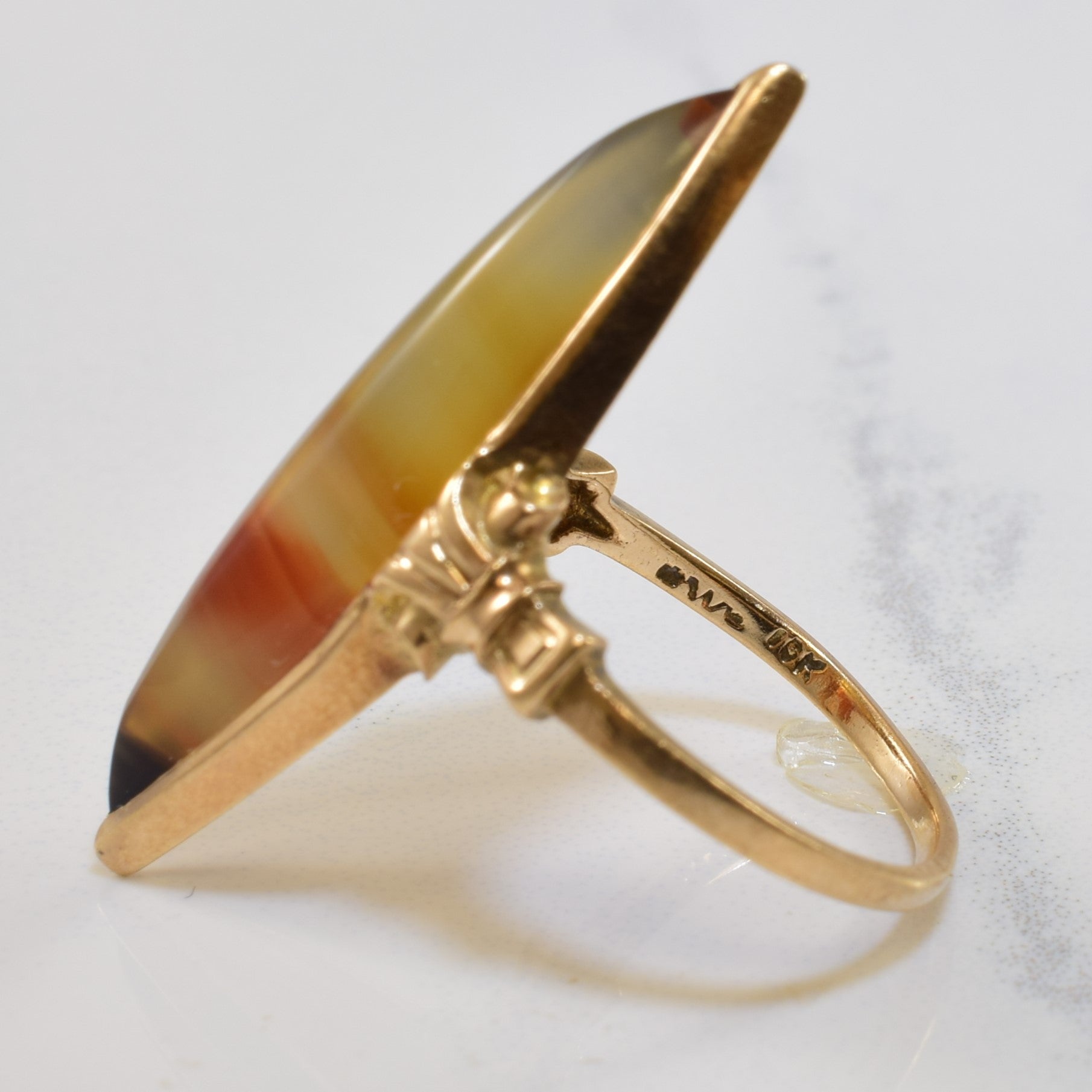 Marquise Agate Ring | 5.50ct | SZ 6 |