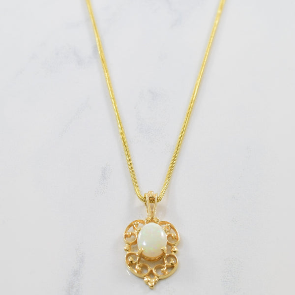 Intricate Opal Necklace | 0.65ct | 16