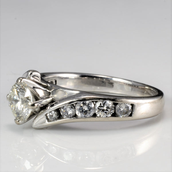 Bypass Diamond Engagement Ring | 0.83 ctw, SZ 5.5 |