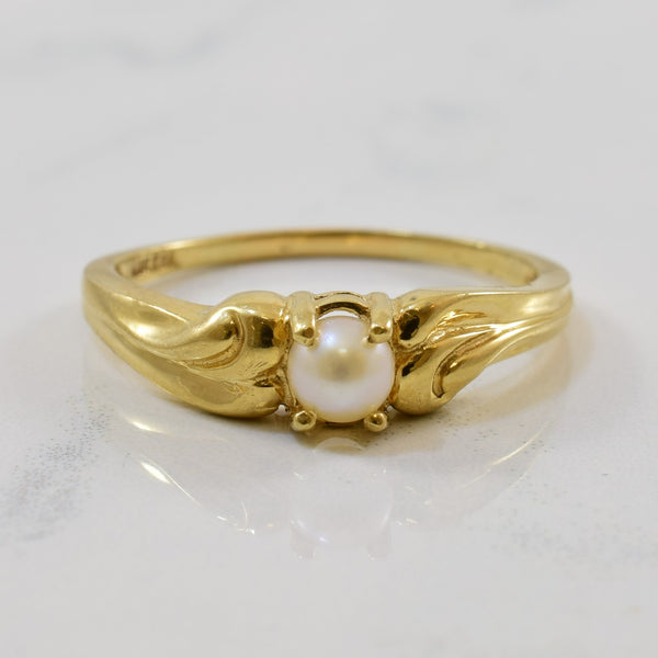 Pearl Bypass Ring | 0.69ct | SZ 10 |