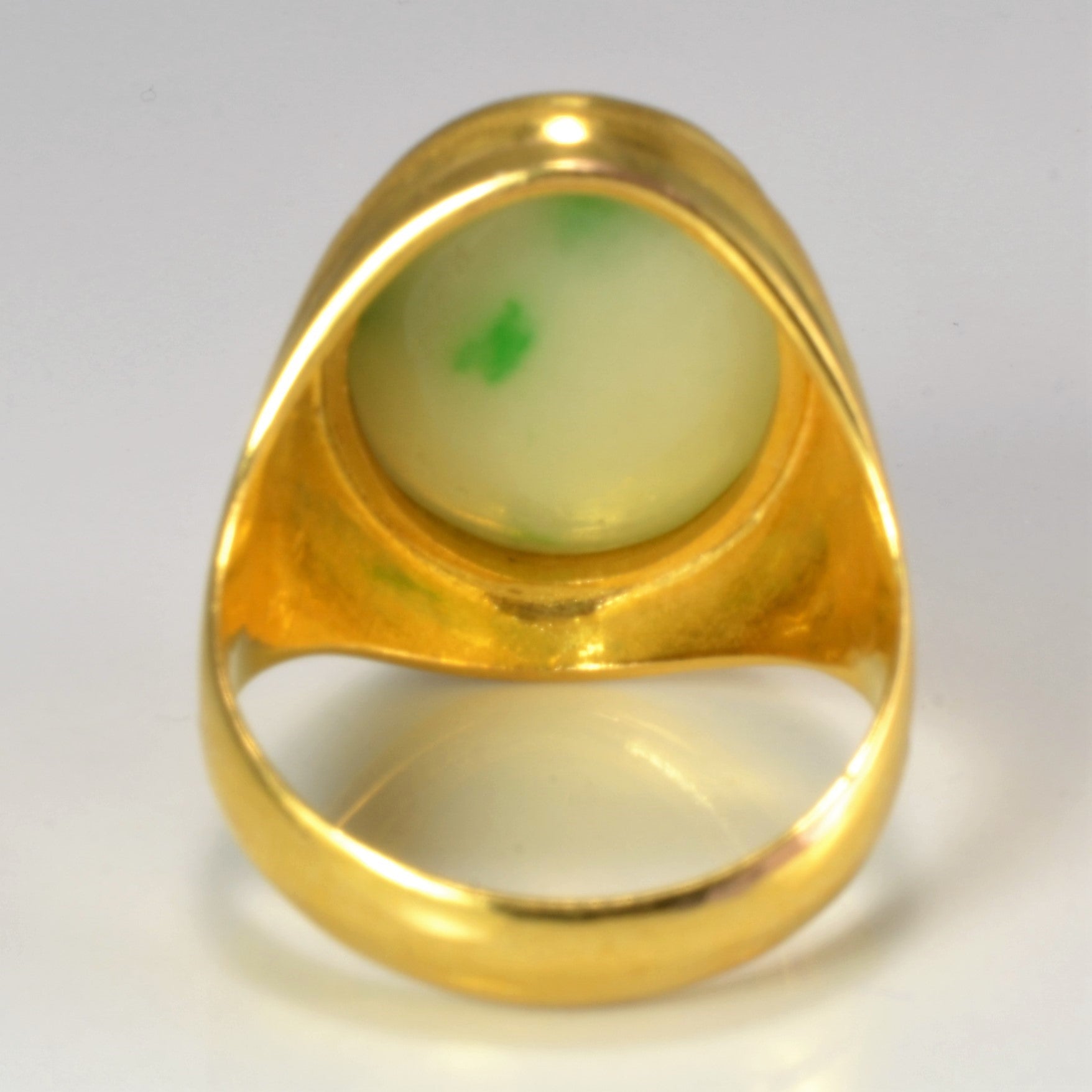 Bezel Set Jadeite Ring | SZ 7.75 |