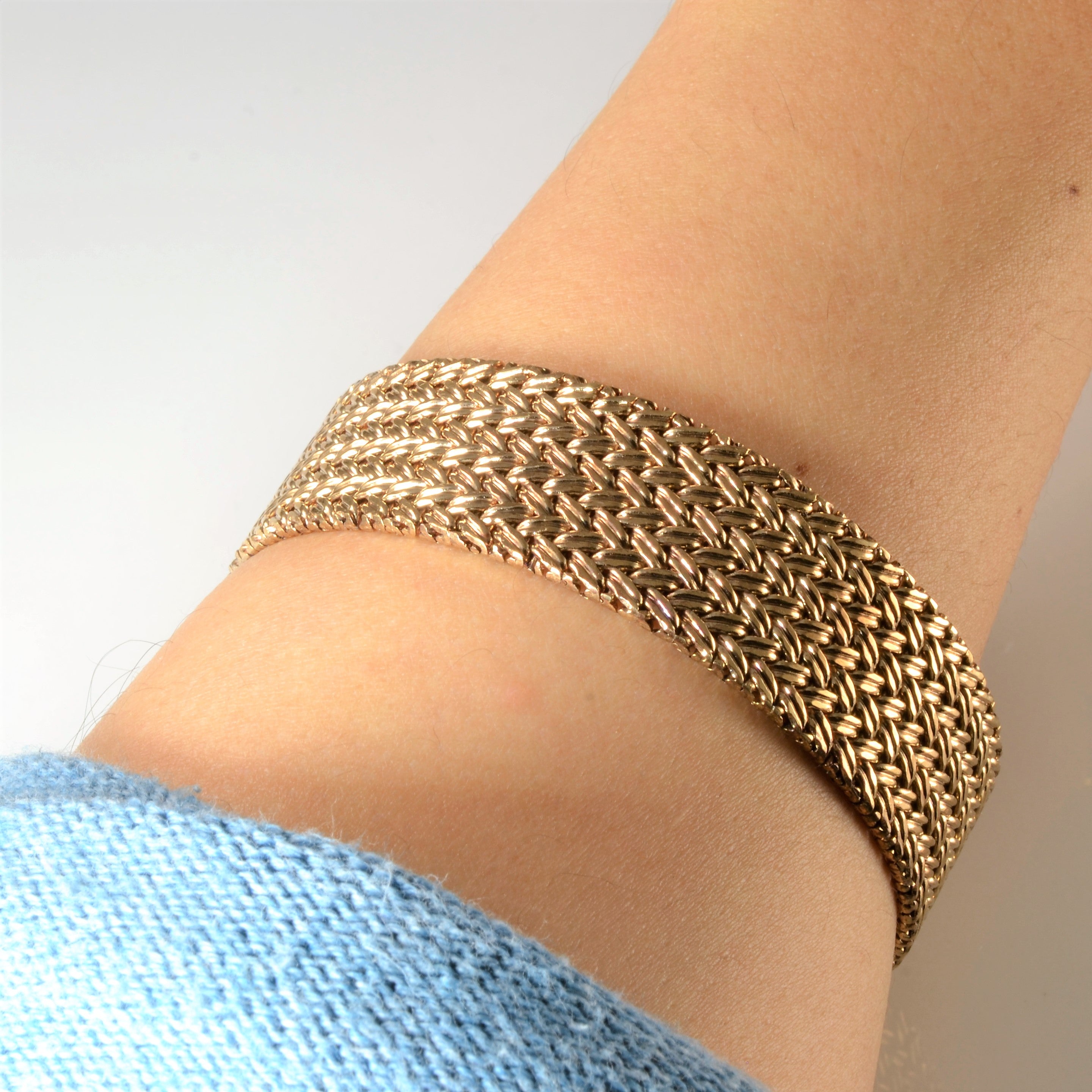 Birks' Woven Gold Bracelet | 8" |