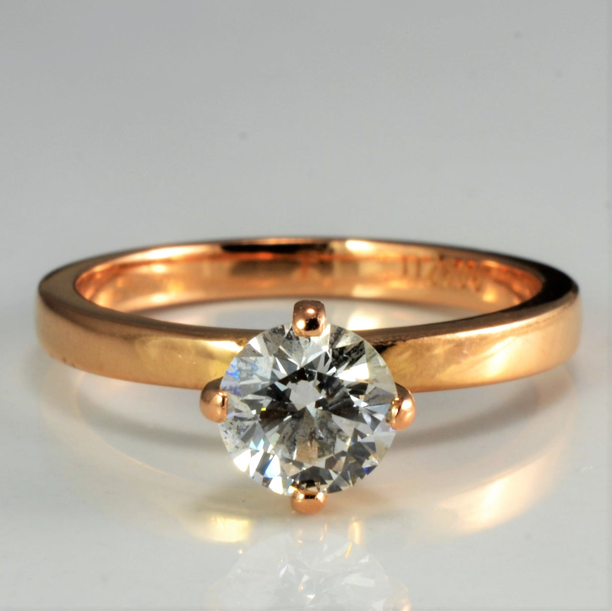 High Set Solitaire Diamond Engagement Ring | 0.62 ct, SZ 5.25