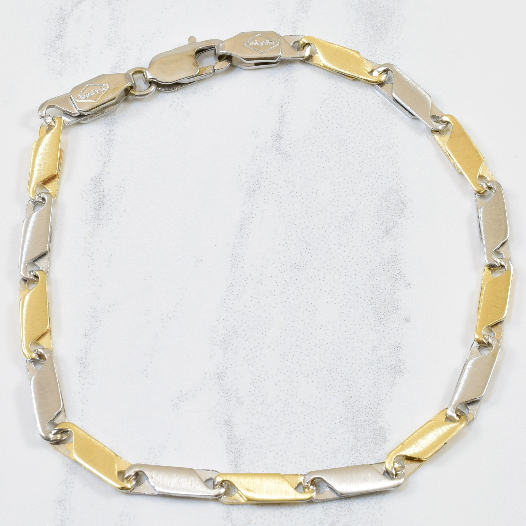 14k Two Tone Bracelet | 7.25" |