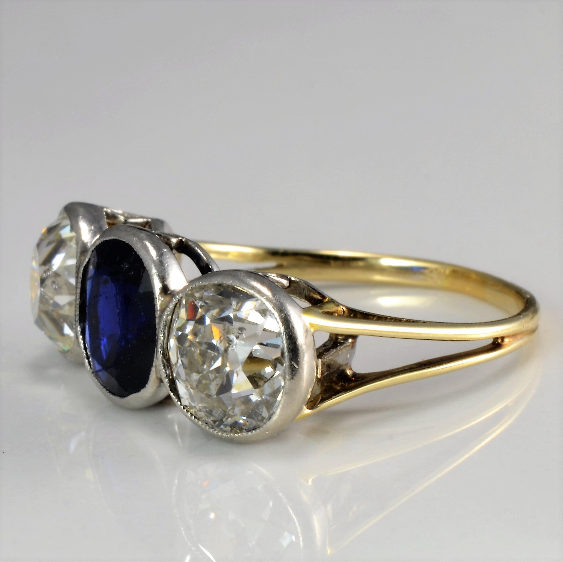oval sapphire and diamond vintage engagement rings for sale in canada