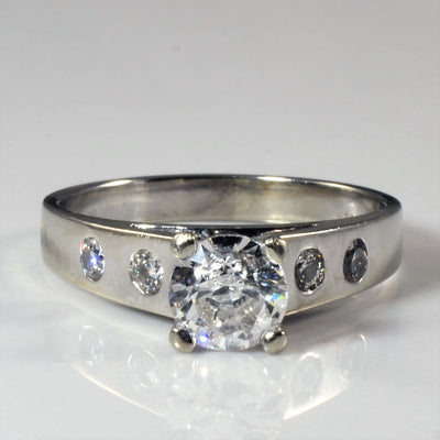 Five Stone Diamond Engagement Ring | 1.00ct, 0.24ctw | SZ 8.75 |