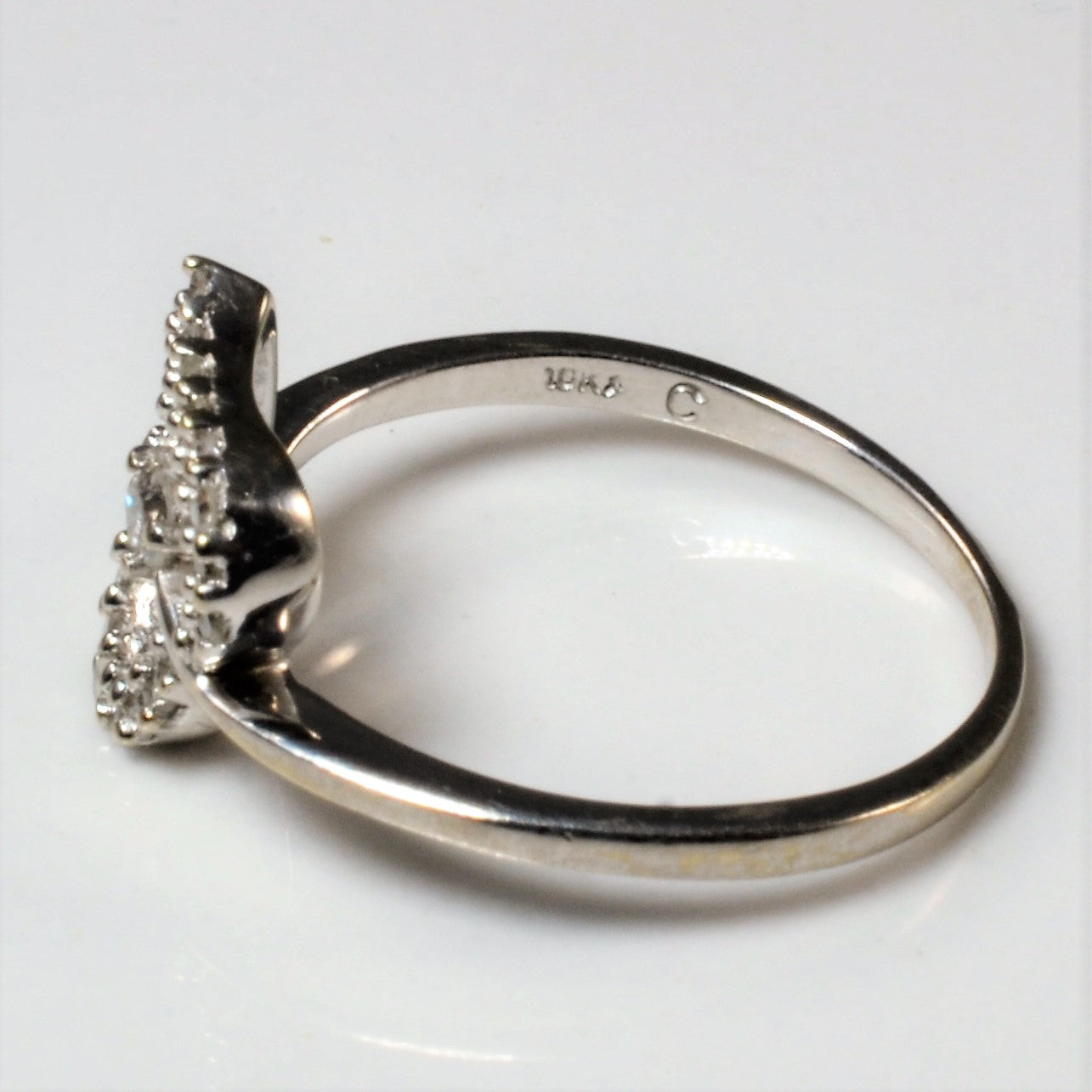 Pave Diamond Heart Ring | 0.12ctw | SZ 5 |