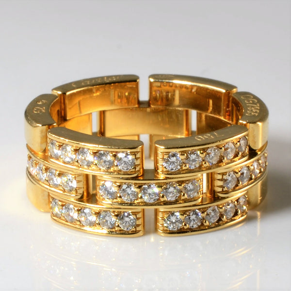 Cartier' Maillon Panthère Diamond Ring | 0.70ctw | SZ 5.75 |