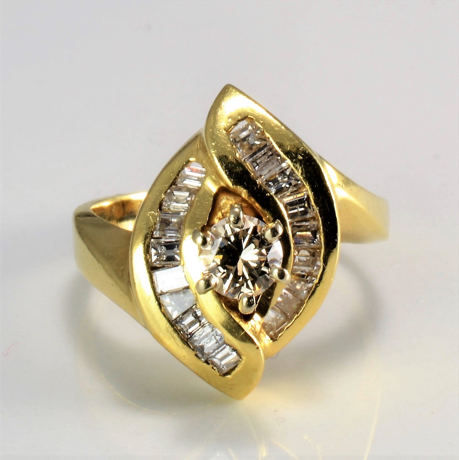 Bypass Multi Diamond Ladies Ring | 0.63 ctw, SZ 5.5 |