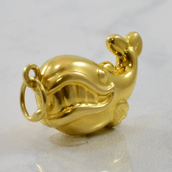 Yellow Gold Whale Pendant |