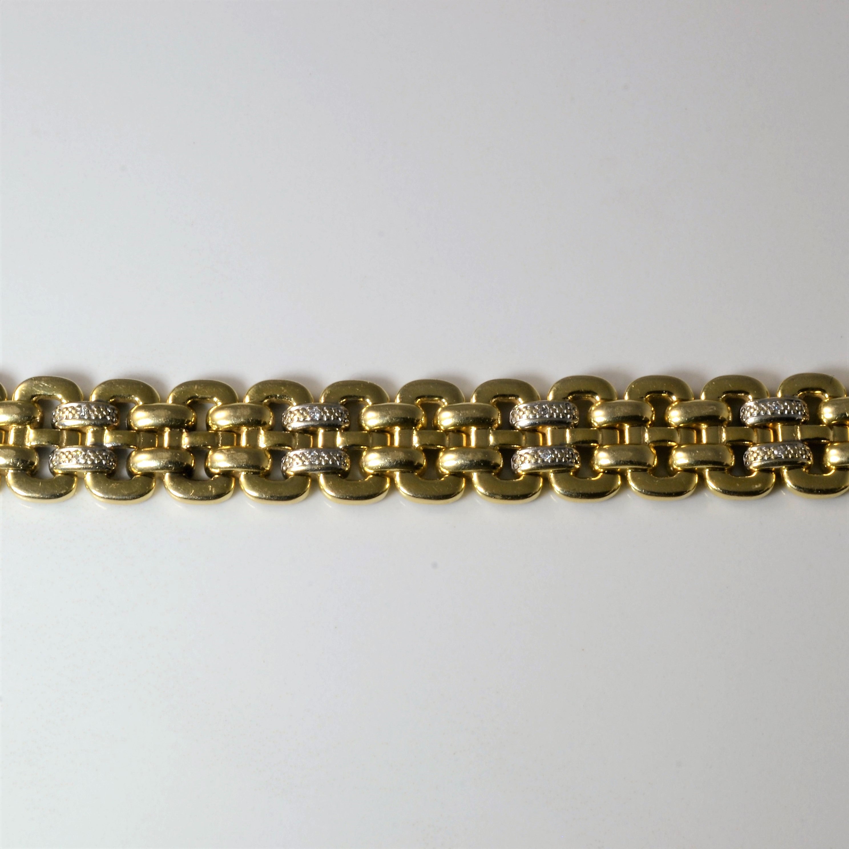 Interlocking Diamond Chain Bracelet | 0.12ctw | 7.5"|