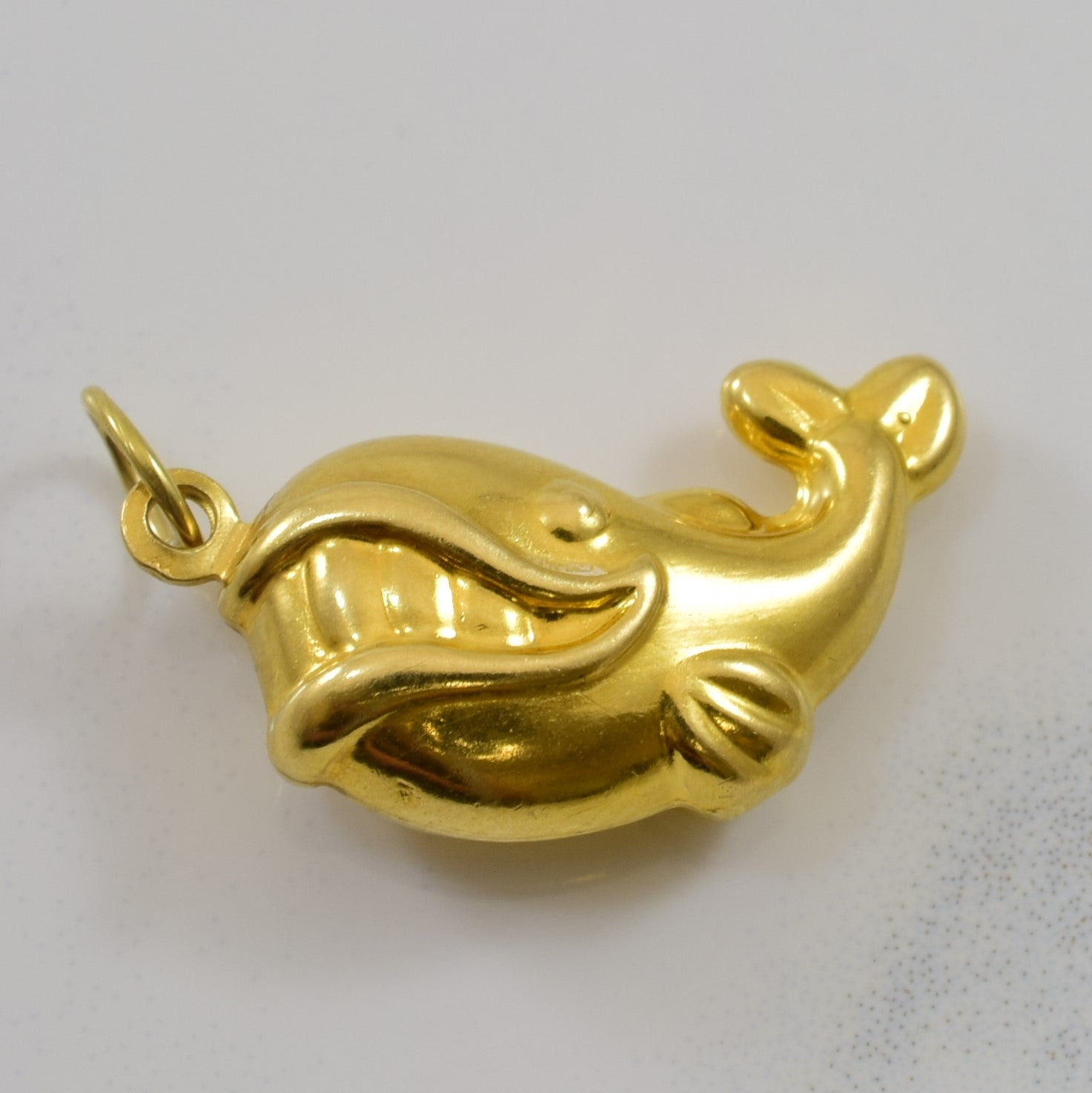 Yellow Gold Whale Pendant |