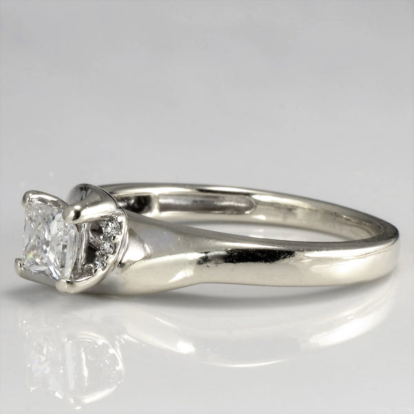 Hidden Halo Bypass Diamond Engagement Ring | 0.50 ct | SI2, G | SZ 6.5 |