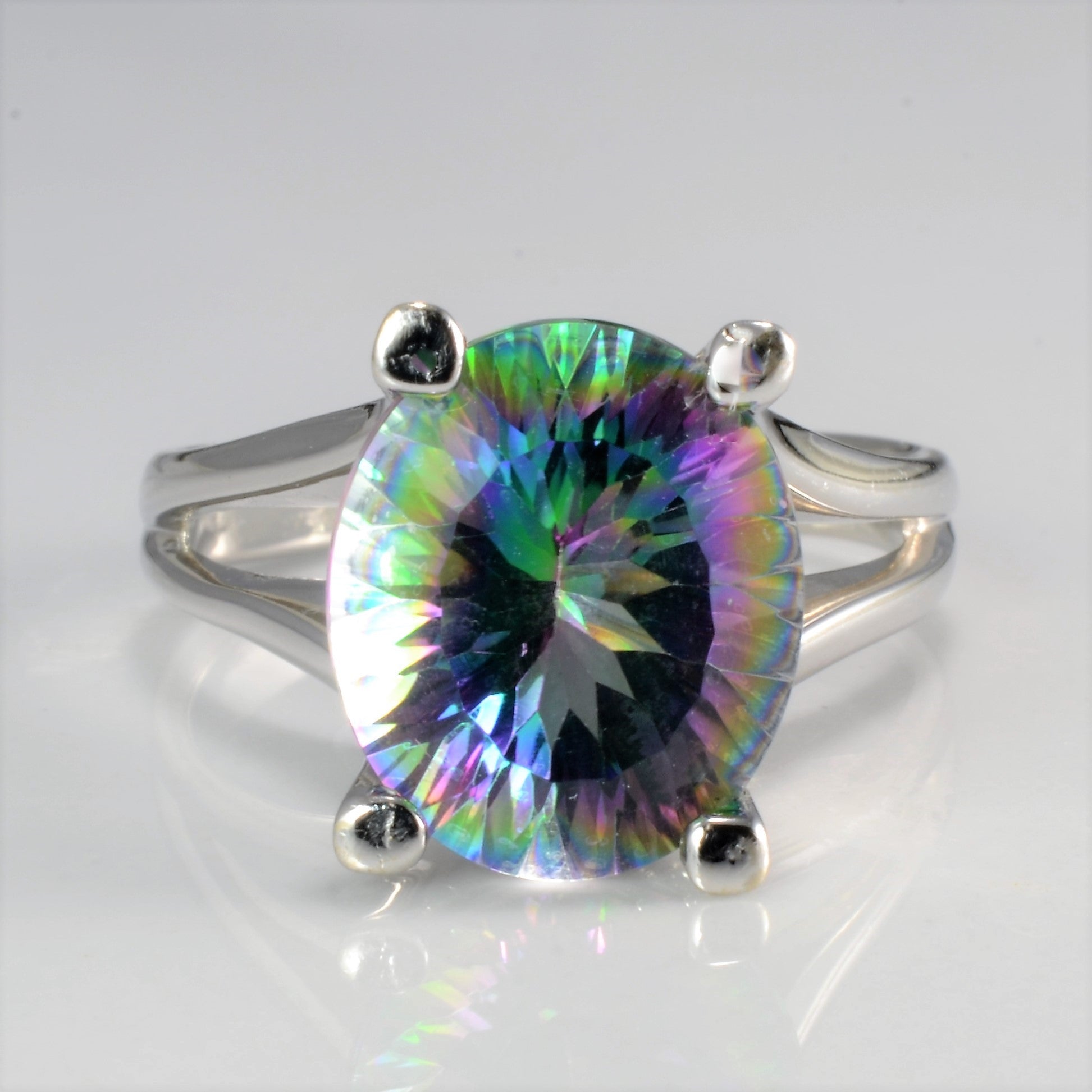 High Set Mystic Topaz Ring | SZ 7.5 |