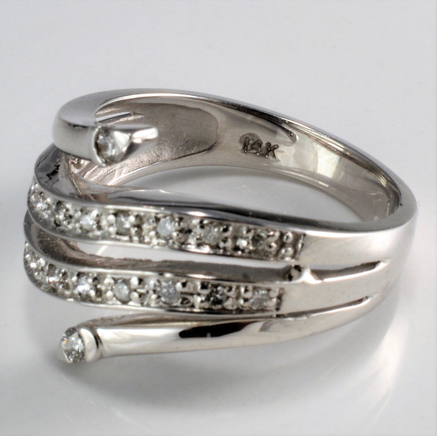 Unique Diamond Ladies Wrap Ring | 0.25 ctw, SZ 7 |