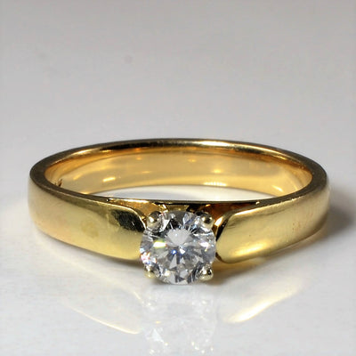 Solitaire Diamond Engagement Ring | 0.35ct | SZ 6.75 |