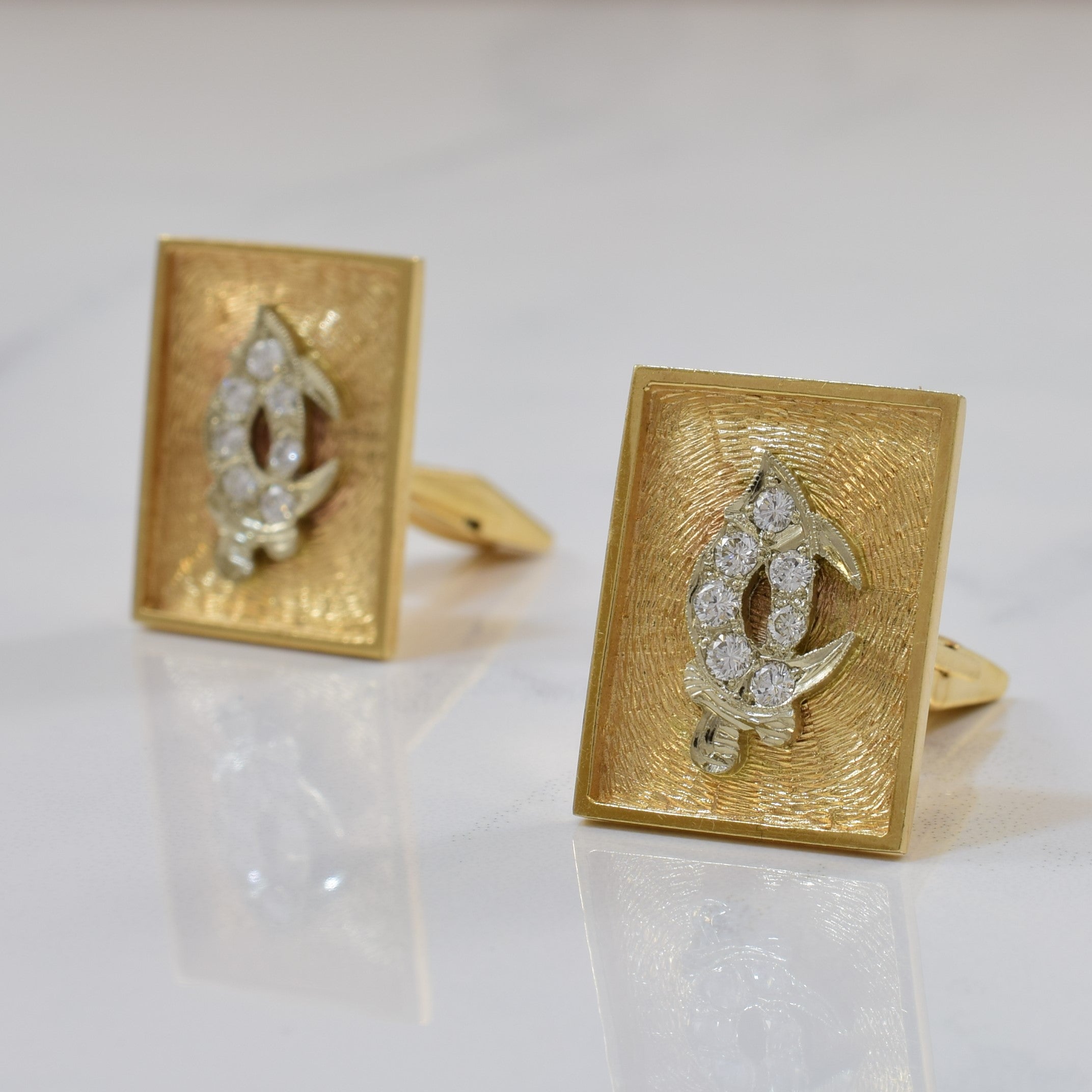 Diamond Shriners Cufflinks | 0.36ctw |