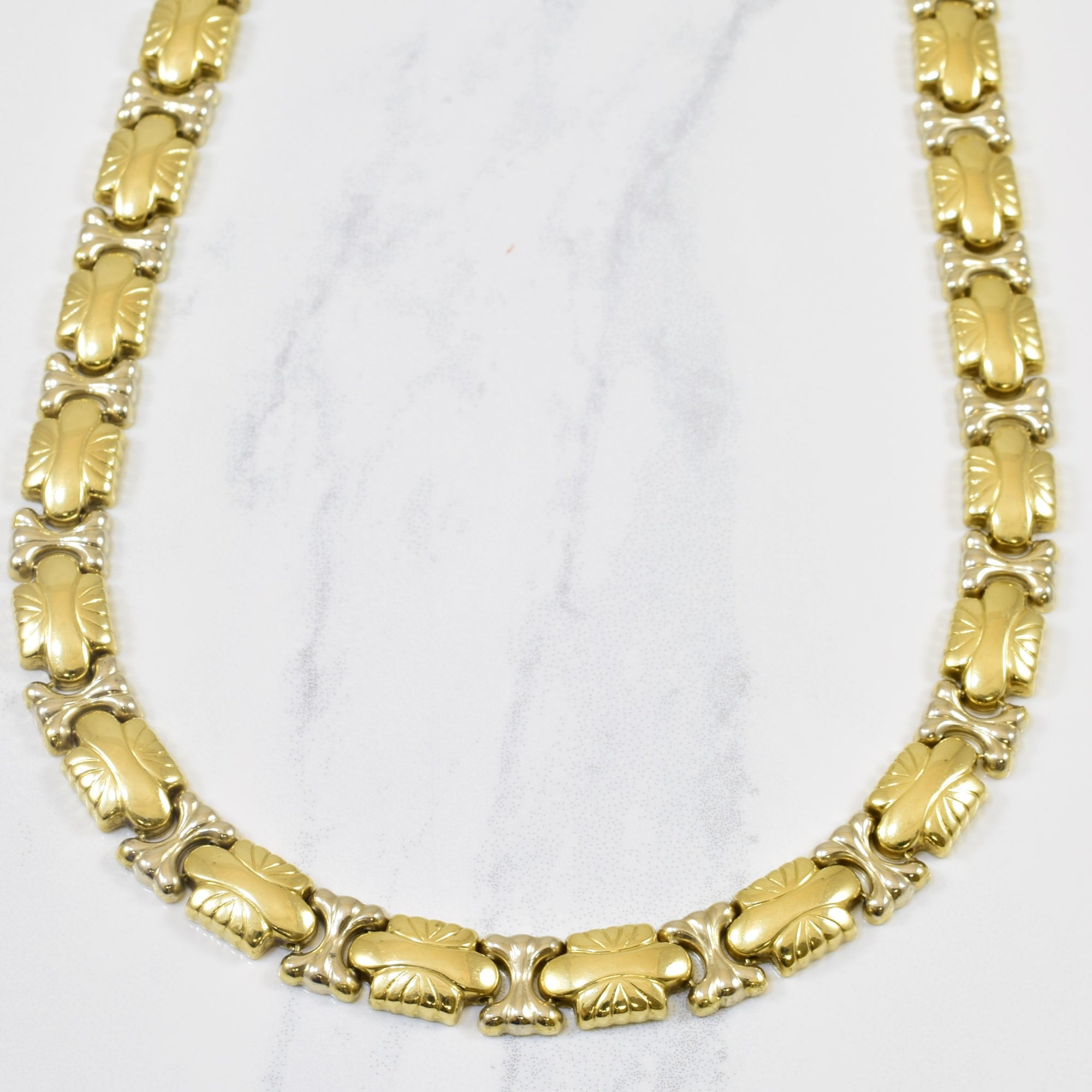 14k Yellow Gold Fancy Chain | 16.75