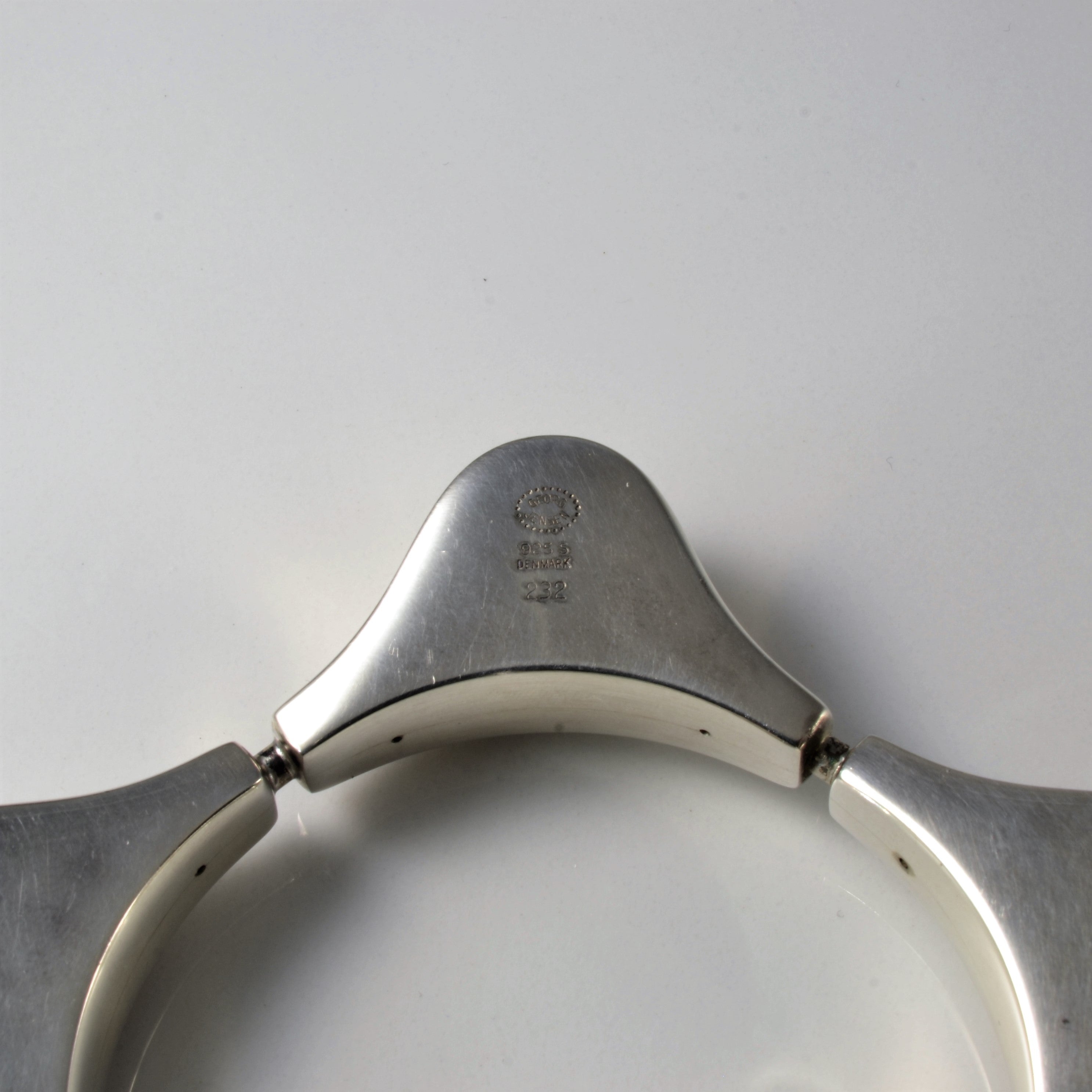 Astrid Fog For Georg Jensen Sterling Silver Bracelet Circa 1960s Denmark| 8" |