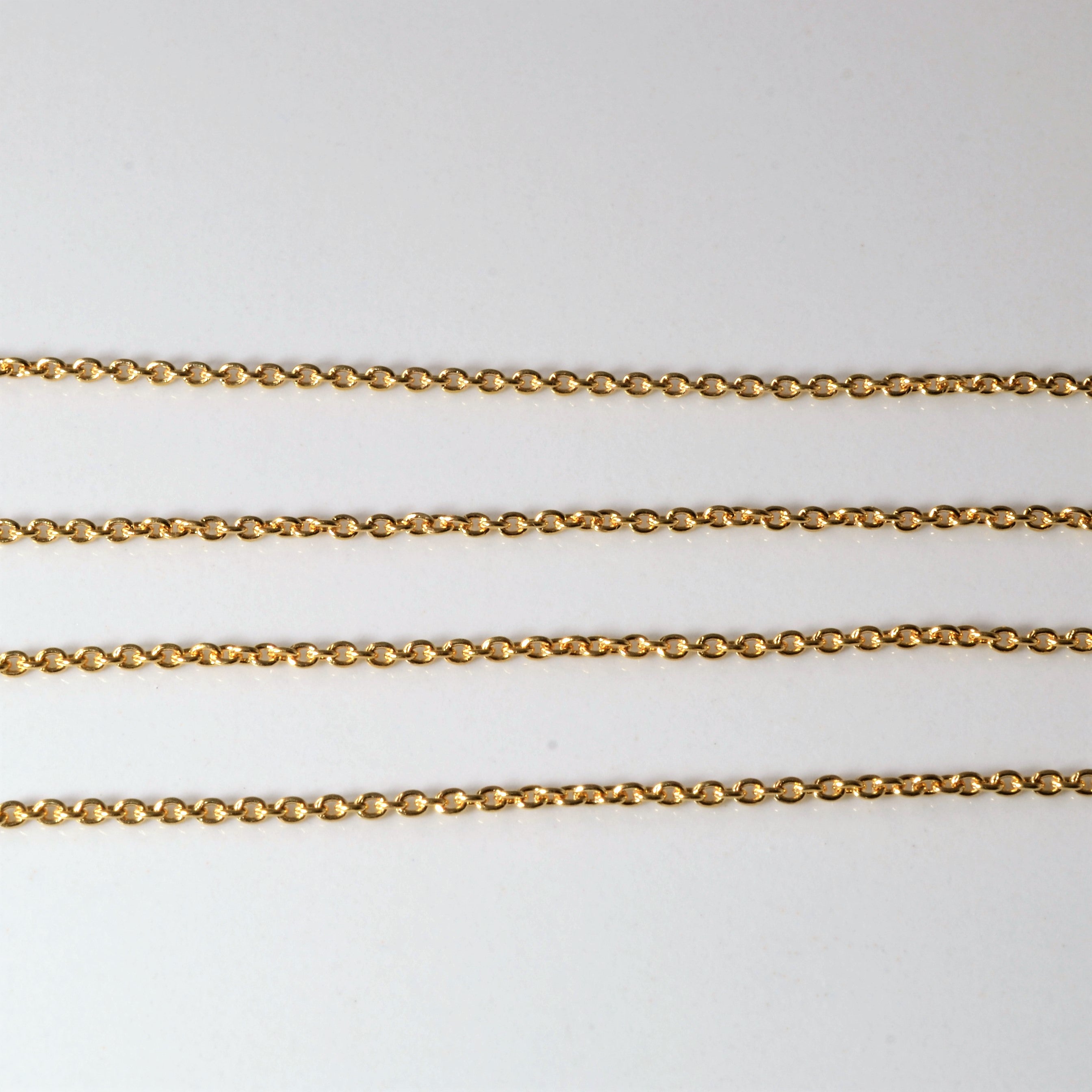 Louis Vuitton' Gold Lariat Necklace | 16" |