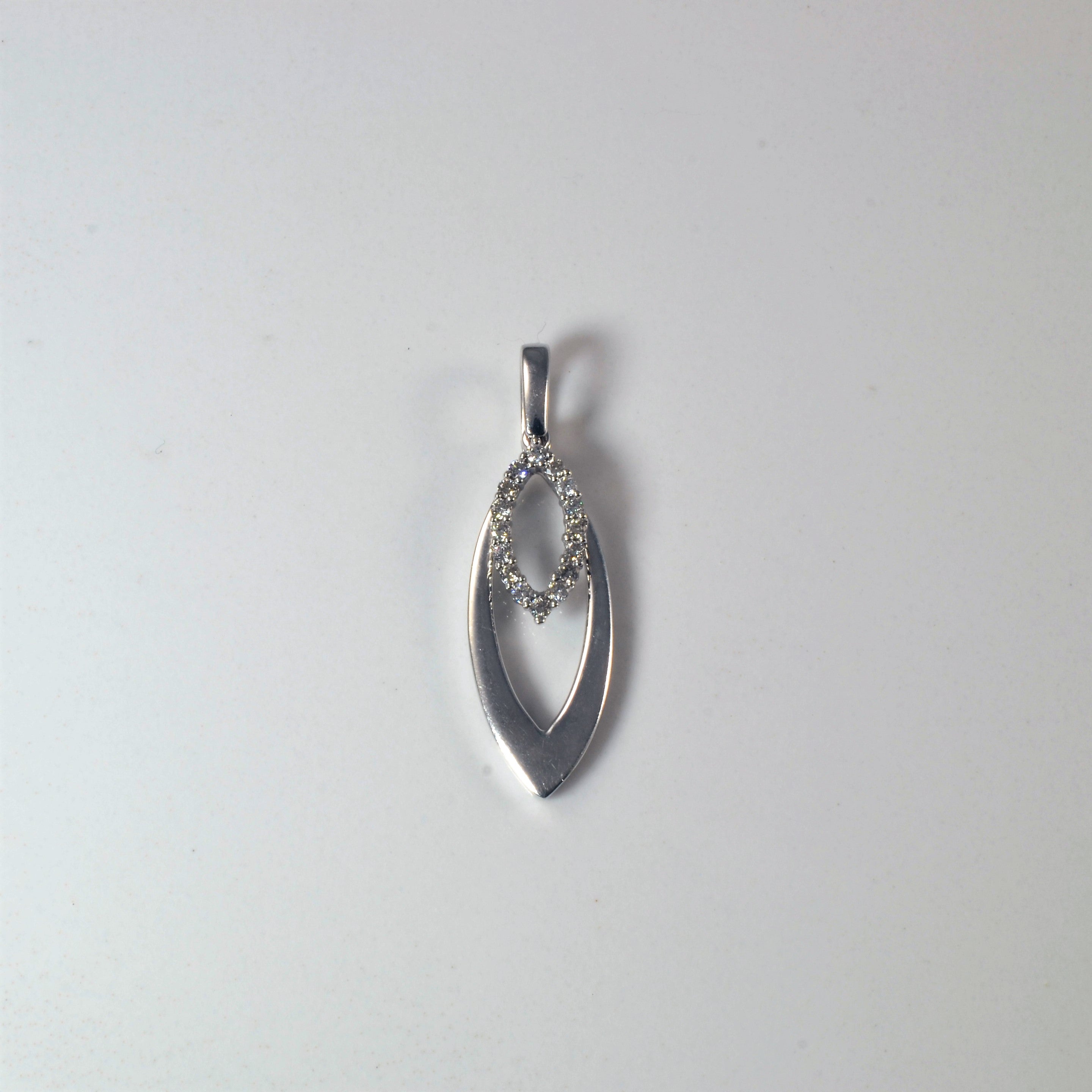 Diamond Double Oval Pendant | 0.12ctw |