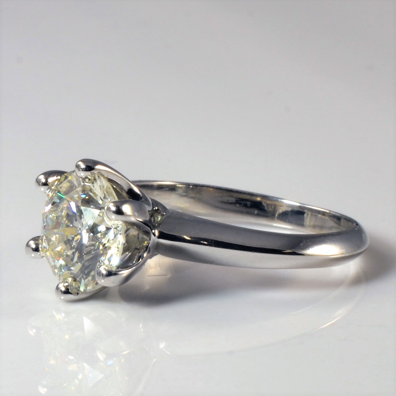Six Prong Knife Edge Solitaire Diamond Ring | 2.00ct | SZ 5.5 |