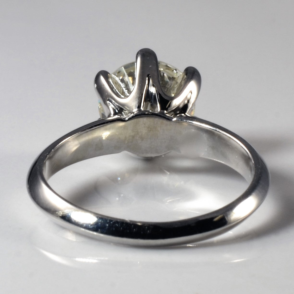 Six Prong Knife Edge Solitaire Diamond Ring | 2.00ct | SZ 5.5 |
