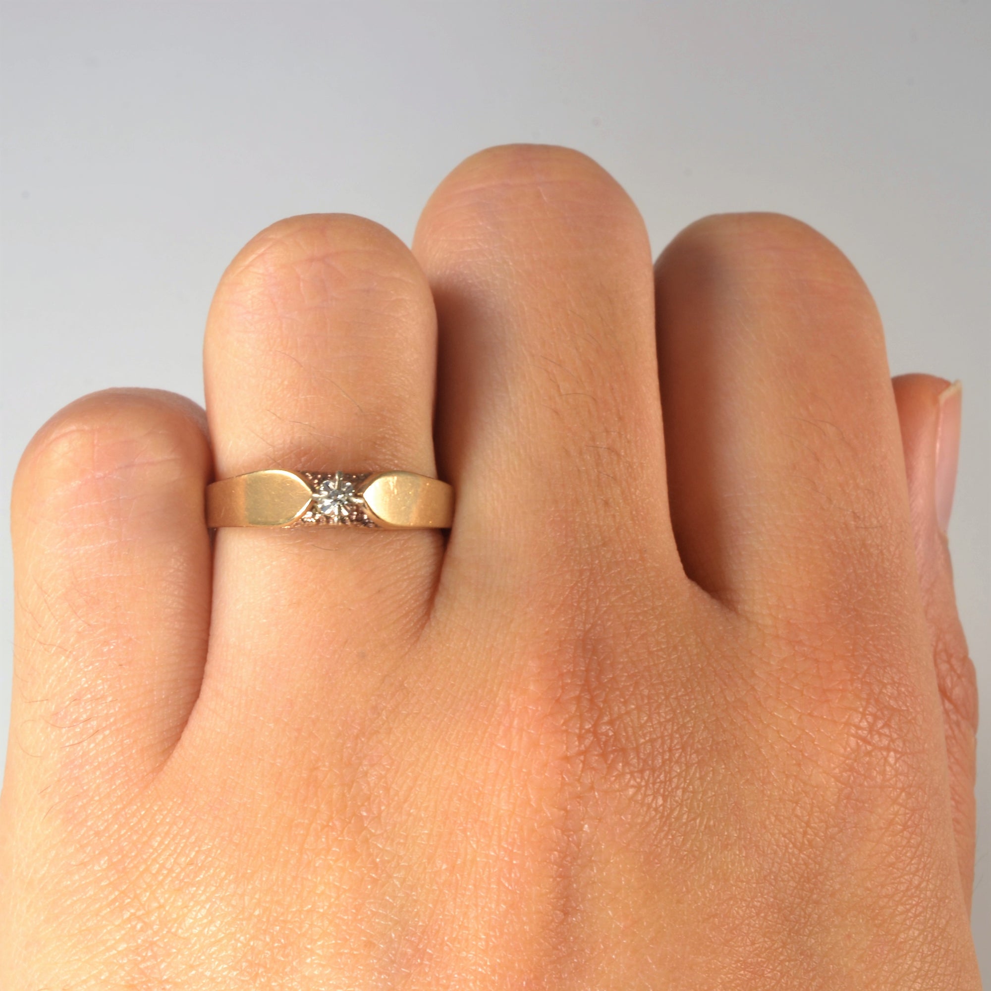 Solitaire Diamond Promise Ring | 0.01ct | SZ 6 |